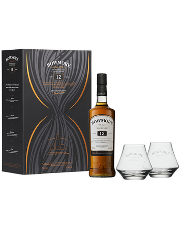 COFFRET BOWMORE 12 ANS 70CL 40° + 2 VERRES