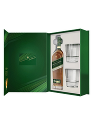 COFFRET JOHNNIE WALKER GREEN+2 VERRES