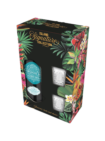 COFFRET RUM TURQUOISE BAY +2 SHOOTER MAURITIUS 